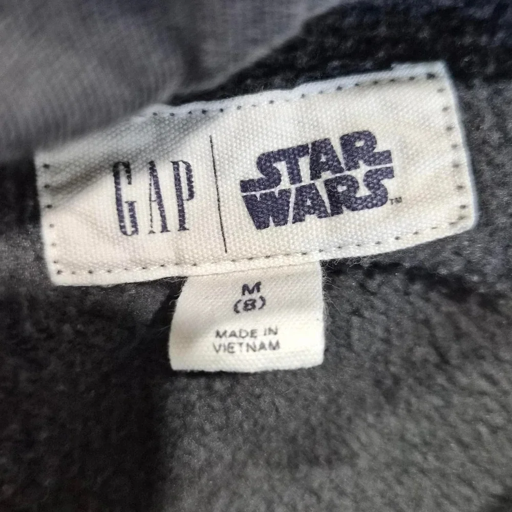 GAP x Star Wars Boys Stormtrooper Flip Sequin Hoodie Size Medium 8 Flawed